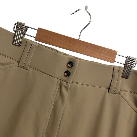 Ariat Pro Series Tri Factor Grip Knee Patch Breech Pants Tan Size 36 - Picture 3 of 7